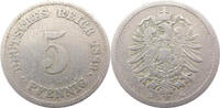Deutschland / Deutsches Kaiserreich 5 Pfennig Fünf Pfennig - J.3 -
