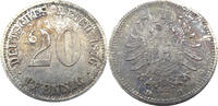 Deutschland / Deutsches Kaiserreich 20 Pfennig Zwanzig Pfennig - Kleiner Adler - Silber - J.5 -