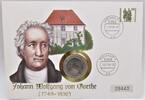 Bundesrepublik Deutschland / BRD 5 Deutsche Mark Portait von Johann Wolfgang von Goethe -