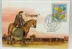 Uruguay 1 Peso Abbildung eines Reiters mit Pferd - Numisbrief -