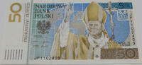 Polen 50 Zlotych Johannes Paul II. - Sonderbanknote -