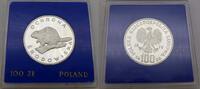 Volksrepublik Polen 100 Zloty Umweltschutz - Biber, Böbr -