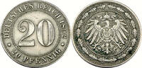 Deutsches Kaiserreich 20 Pfennig Zwanzig Pfennig - Deutsches Reich - J.14 -