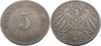 Kaiserreich 5 Pfennig 5 Pfennig, J.12, seltener Jahrgang -