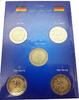Bundesrepublik Deutschland / BRD 5x 2 Euro BRD,30 Jahre Mauerfall - Gedenkmünzenset -