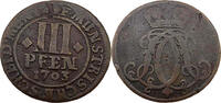 Bistum Münster 3 Pfennig Friedrich Christian von Plettenberg, Standard-Umlaufmünze -
