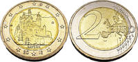 Bundesrepublik Deutschland / BRD 2 Euro Bayern Schloss Neuschwanstein -
