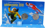 &Ouml;sterreich 2x 5 Euro 2010 XXI. Olympische Winterspiele, Vancouver 2010 S... 40.45 US$  +  23.13 US$ shipping