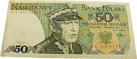 Polen 50 Zloty Porträt von Karol Świerczewski - einem polnischen General der Roten Armee -