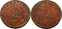 Drittes Reich 2 Reichspfennig 2 reichspfennig 1940G, Reichsadler,J.362 -
