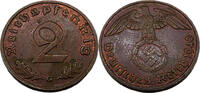 Drittes Reich 2 Reichspfennig 2 Reichspfennig, 1940 G, Reichsadler,J.362 -