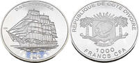 Elfenbeinküste 1000 Francs Geschichte der Seefahrt, Dar Pomorza -