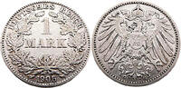 Kaiserreich 1 Mark 1 Reichsmark,J.17 -