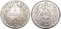 Kaiserreich 1 Mark 1 Reichsmark,J.17 -