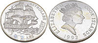 5 Dollar 1992 Cook Islands 500. Jahrestag der Entdeckung Amerikas, Astrolabe Polierte Platte (PP)