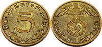 Drittes Reich 5 Reichspfennig 5 Pfennig, J.363, 1936 A -