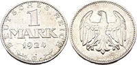 Weimarer Republik 1 Mark 1 Mark, J.311, 1924 G -
