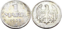 Weimarer Republik 1 Mark 1 Mark, J.311, 1925 D -