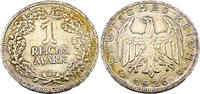 Weimarer Republik 1 Reichsmark 1 Mark, J.319, 1926 D -