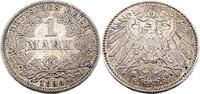 Kaiserreich 1 Mark 1 Reichsmark,J.17, 1894 G -