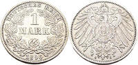 Kaiserreich 1 Mark 1 Reichsmark,J.17, 1896 G -