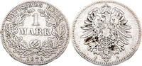 Kaiserreich 1 Mark 1 Reichsmark,J.9,1878 F -