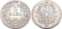 Kaiserreich 1 Mark 1 Reichsmark,J.9, 1878 G -