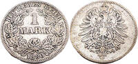 Kaiserreich 1 Mark 1 Reichsmark,J.9,1880 G -