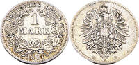 Kaiserreich 1 Mark 1 Reichsmark,J.9,1881 D -