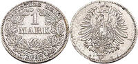 Kaiserreich 1 Mark 1 Reichsmark,J.9,1882 G -