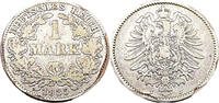 Kaiserreich 1 Mark 1 Reichsmark,J.9,1885 J -