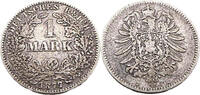 Kaiserreich 1 Mark 1 Reichsmark,J.9,1877 B -