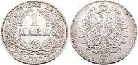Kaiserreich 1 Mark 1 Reichsmark,J.9,1882 G -