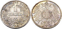 Kaiserreich 1 Mark 1 Reichsmark,J.17,1902 D -