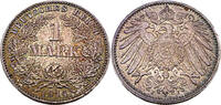 Kaiserreich 1 Mark 1 Reichsmark,J.17,1914 J -