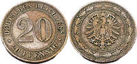 Kaiserreich 20 Pfennig 20 Pfennig, J.6 1888 G -