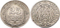 Kaiserreich 25 Pfennig 25 Pfennig, J.18, 1911 E -