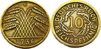 Weimarer Republik 10 Reichspfennig 10 Reichspfennig,J.317 -