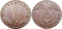Drittes Reich 1 Reichspfennig Standard Umlaufmünze, Reichspfennig - J.361 -