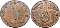 Drittes Reich 1 Reichspfennig Standard Umlaufmünze, Reichspfennig - J.361 -
