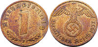 Drittes Reich 1 Reichspfennig Standard Umlaufmünze, Reichspfennig - J.361 -