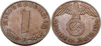 Drittes Reich 1 Reichspfennig Standard Umlaufmünze, Reichspfennig - J.361 -