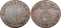 Drittes Reich 1 Reichspfennig Standard Umlaufmünze, Reichspfennig - J.361 -