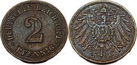 Kaiserreich 2 Pfennig 2 Pfennig, J.11, 1914 F -