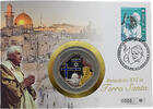 5 Dollar 2009 Cook Islands Apostolische Reise ins Heilige Land Polierte Platte (PP)