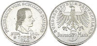 Bundesrepublik Deutschland / BRD 5 Deutsche Mark 150. Todestag von Friedrich Schiller,J.389 -