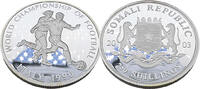 250 Schillings 2003 Somalia Fußball-Weltmeisterschaft 1990, Italien Polierte Platte (PP)