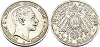 2 Mark 1906 A Kaiserreich Preußen Wilhelm II. 1906 A,J.102 Vzgl, leichte Patina