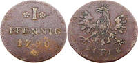 Frankfurt Stadt 1 Pfennig Standardumlaufmünze - 1 Pfennig Freie Stadt Frankfurt -