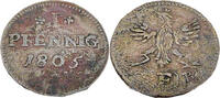 Frankfurt Stadt 1 Pfennig Standardumlaufmünze - 1 Pfennig Freie Stadt Frankfurt -